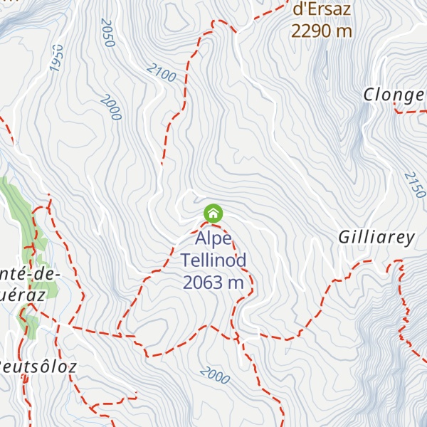 Map of Alpe Tellinod