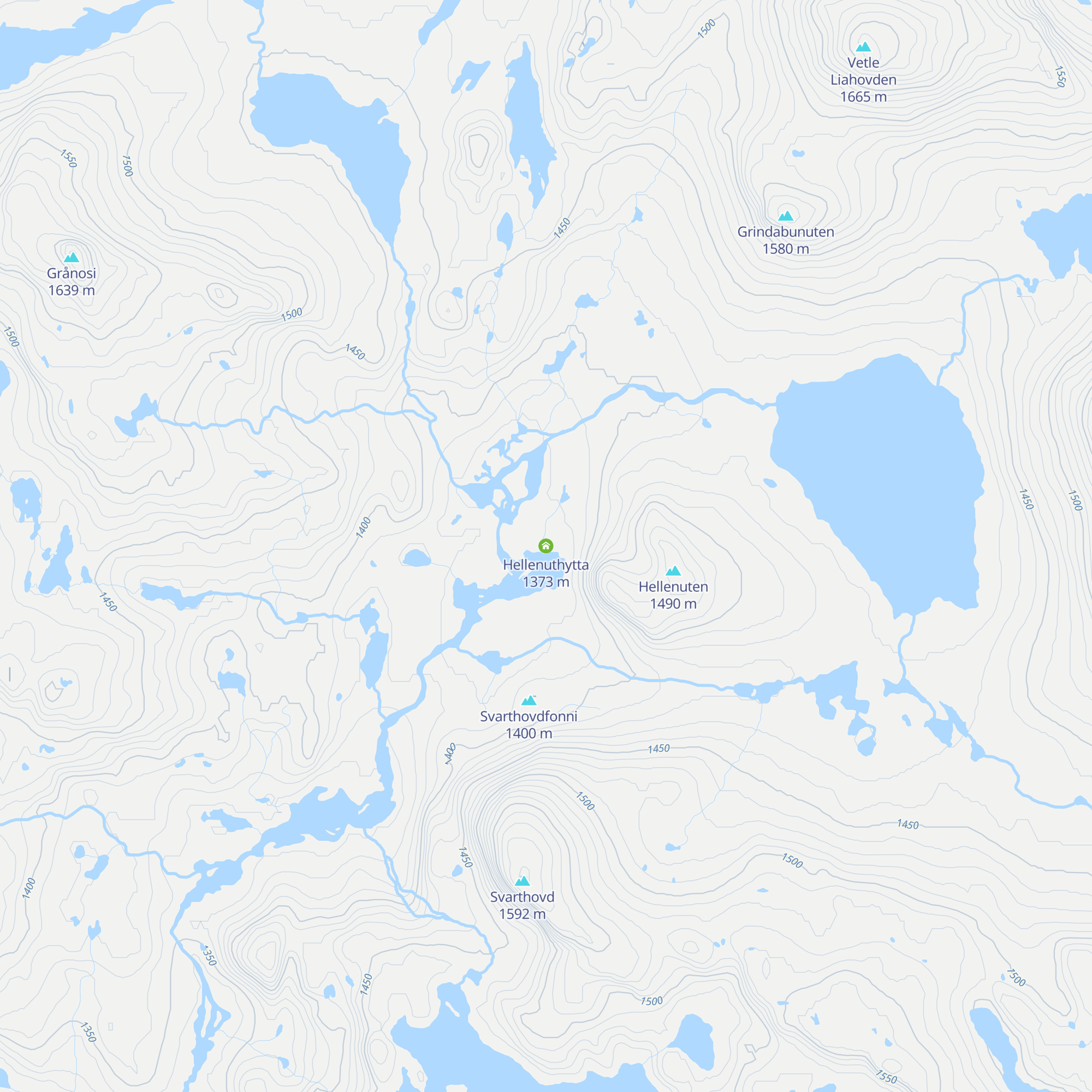 Hellenuthytta map