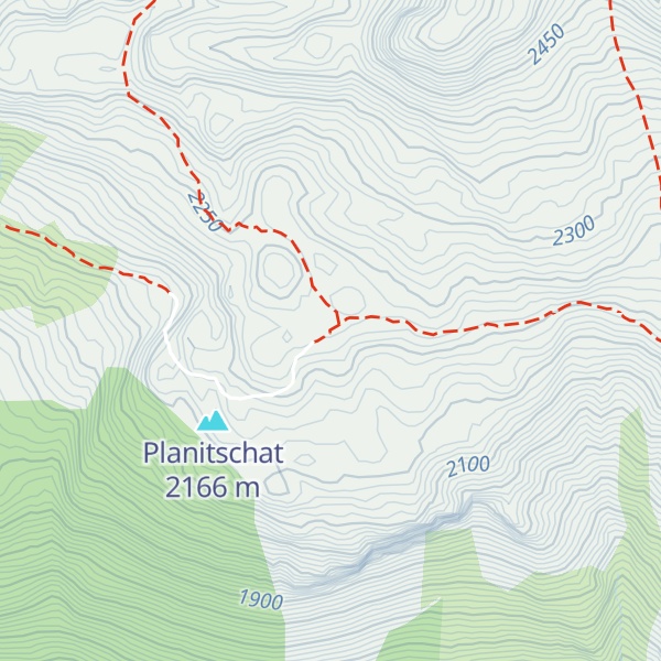 Map of Planigrächti;Varneralphütte
