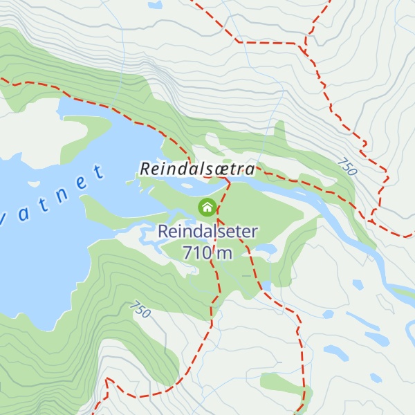 Map of Reindalseter