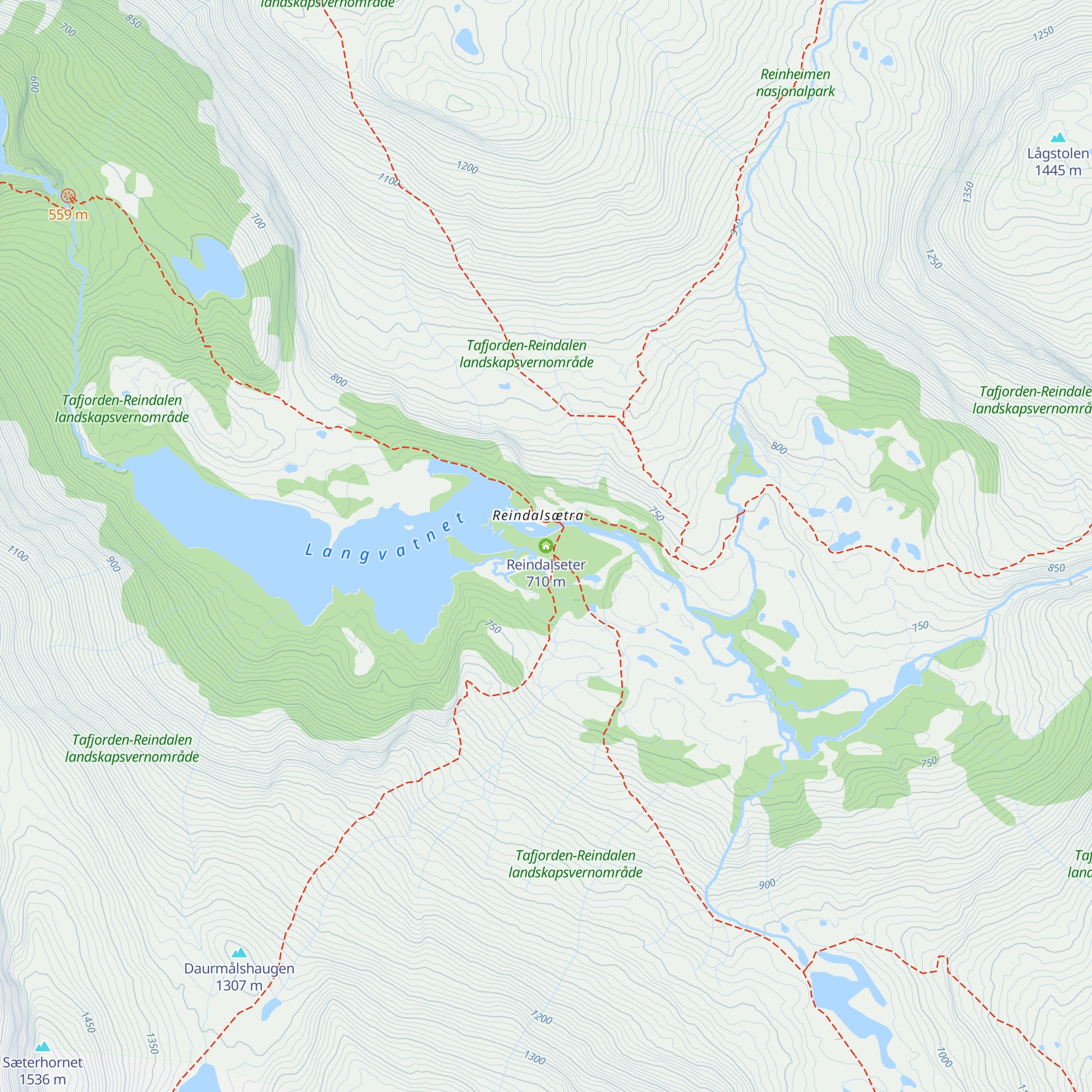 Reindalseter map