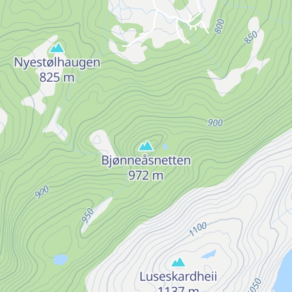 Map of Bjønneåsnetten