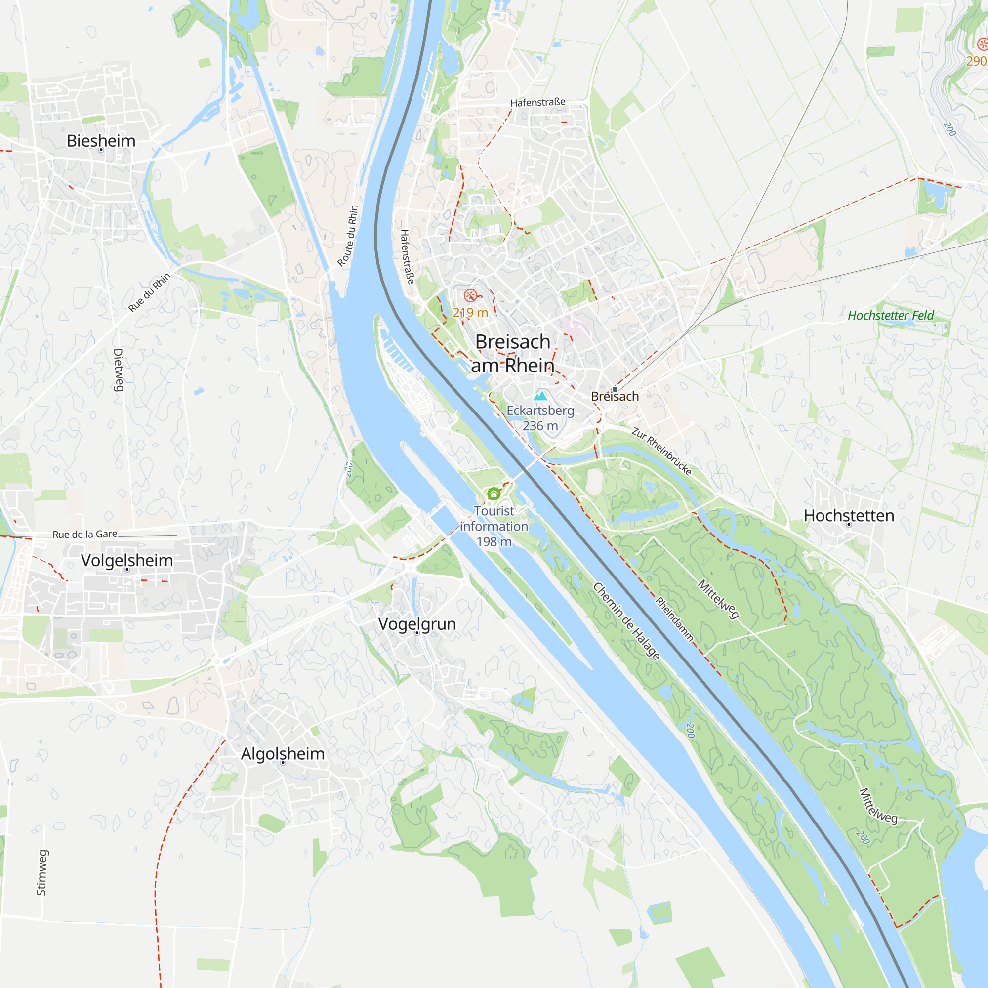 Tourist information map