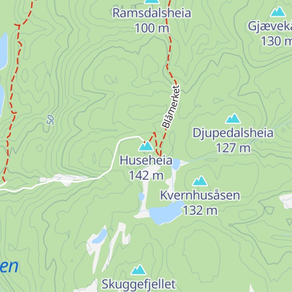 Map of Huseheia