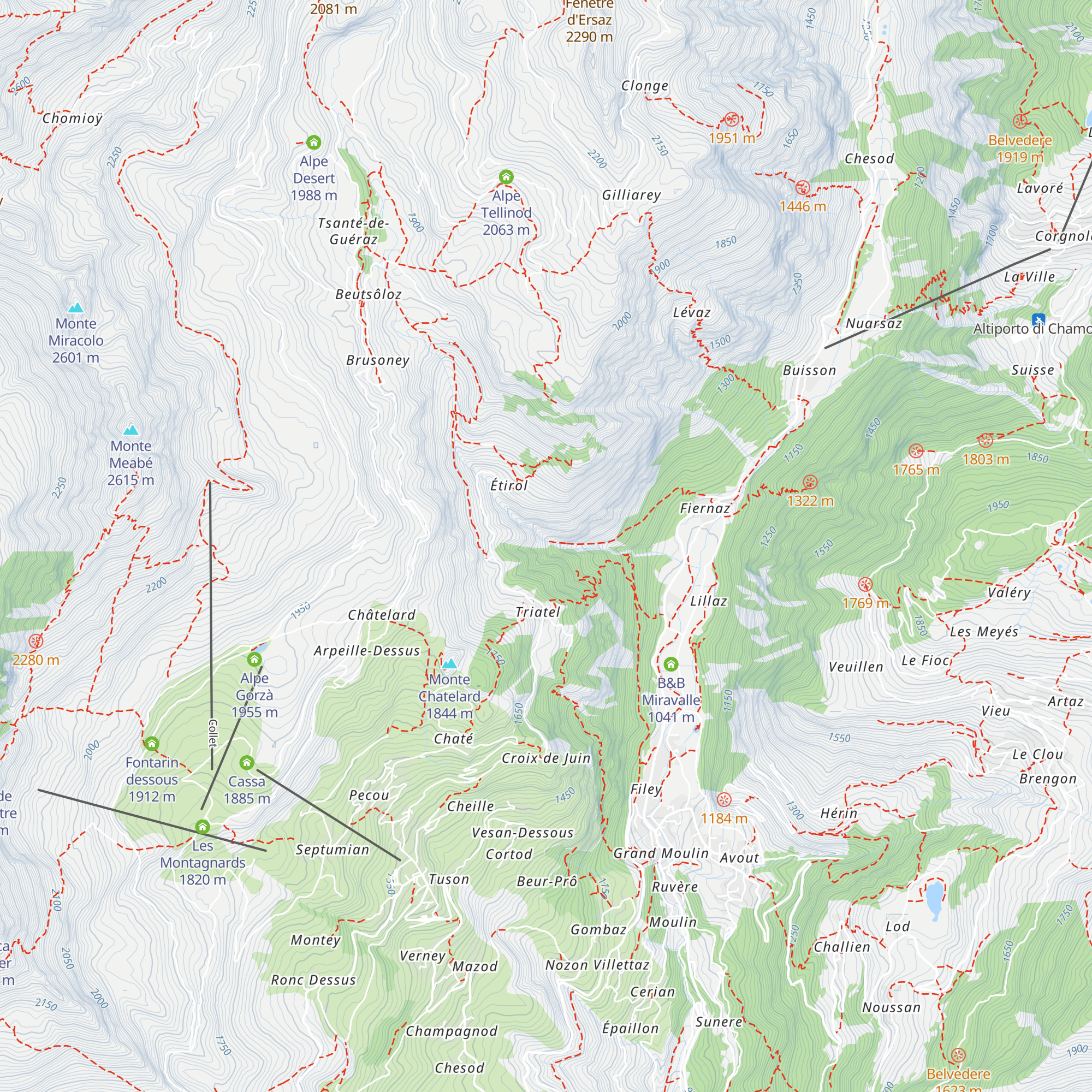 Centrale Idroelettrica Torrente Petit-Monde map