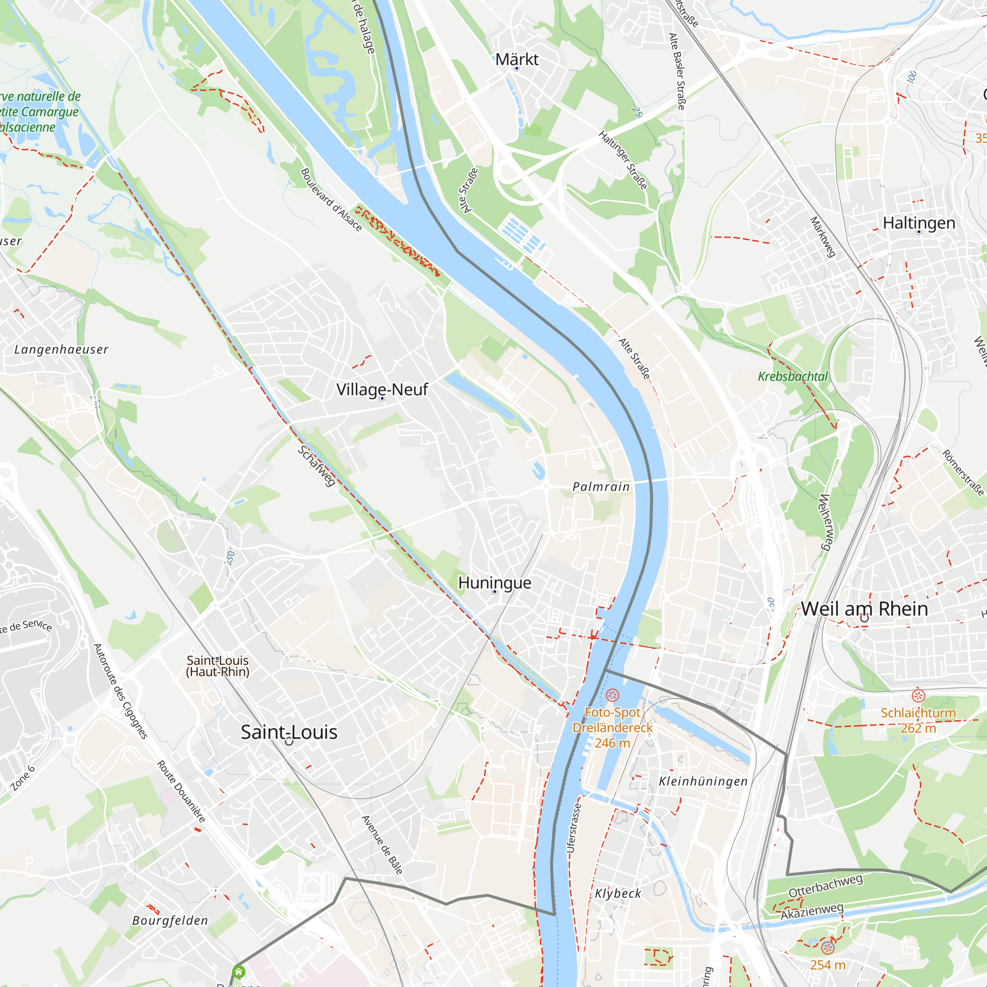 Office de Tourisme du Pays de Saint-Louis Huningue map