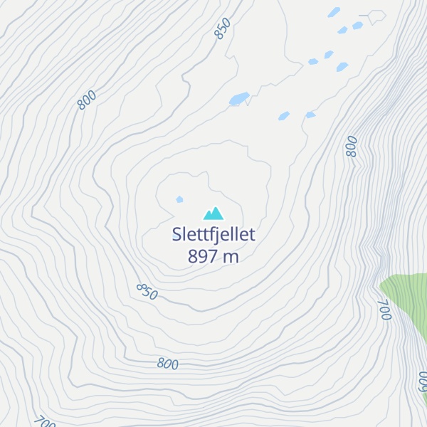 Map of Slettfjellet