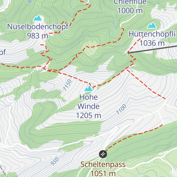 Map of Hohe Winde