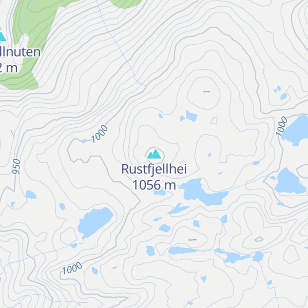 Map of Rustfjellhei