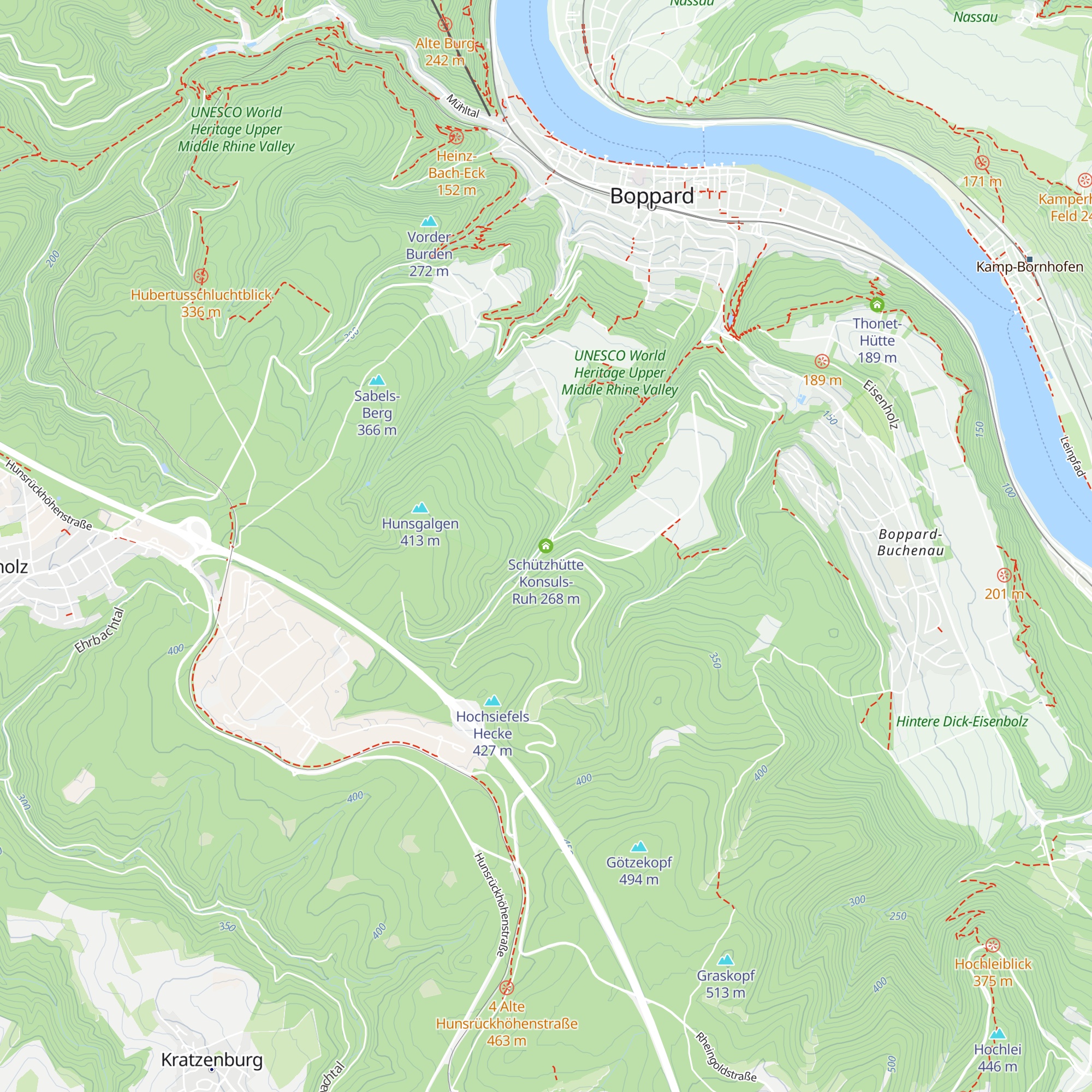 Schützhütte Konsuls-Ruh map