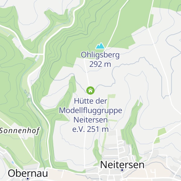 Map of Hütte der Modellfluggruppe Neitersen e.V.