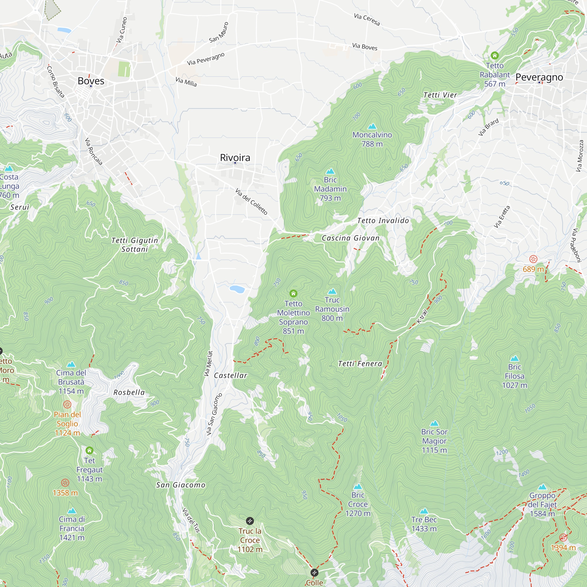 Tetto Molettino Soprano map