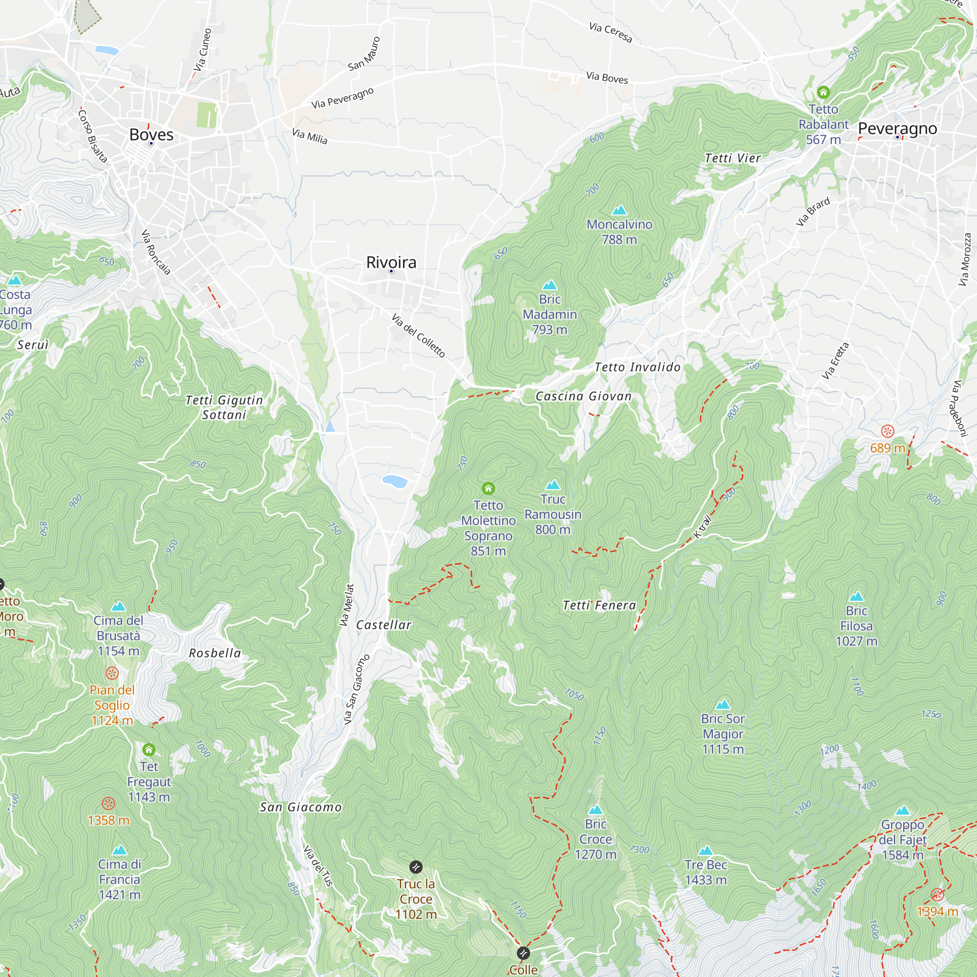 Tetto Molettino Soprano map