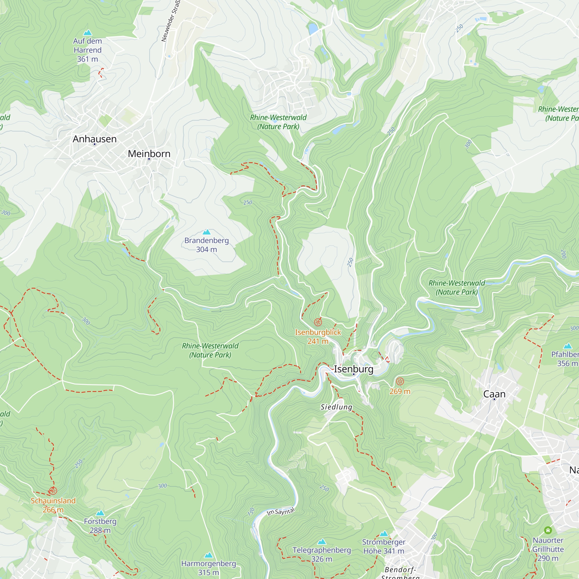 Fischerhütte Isertal map