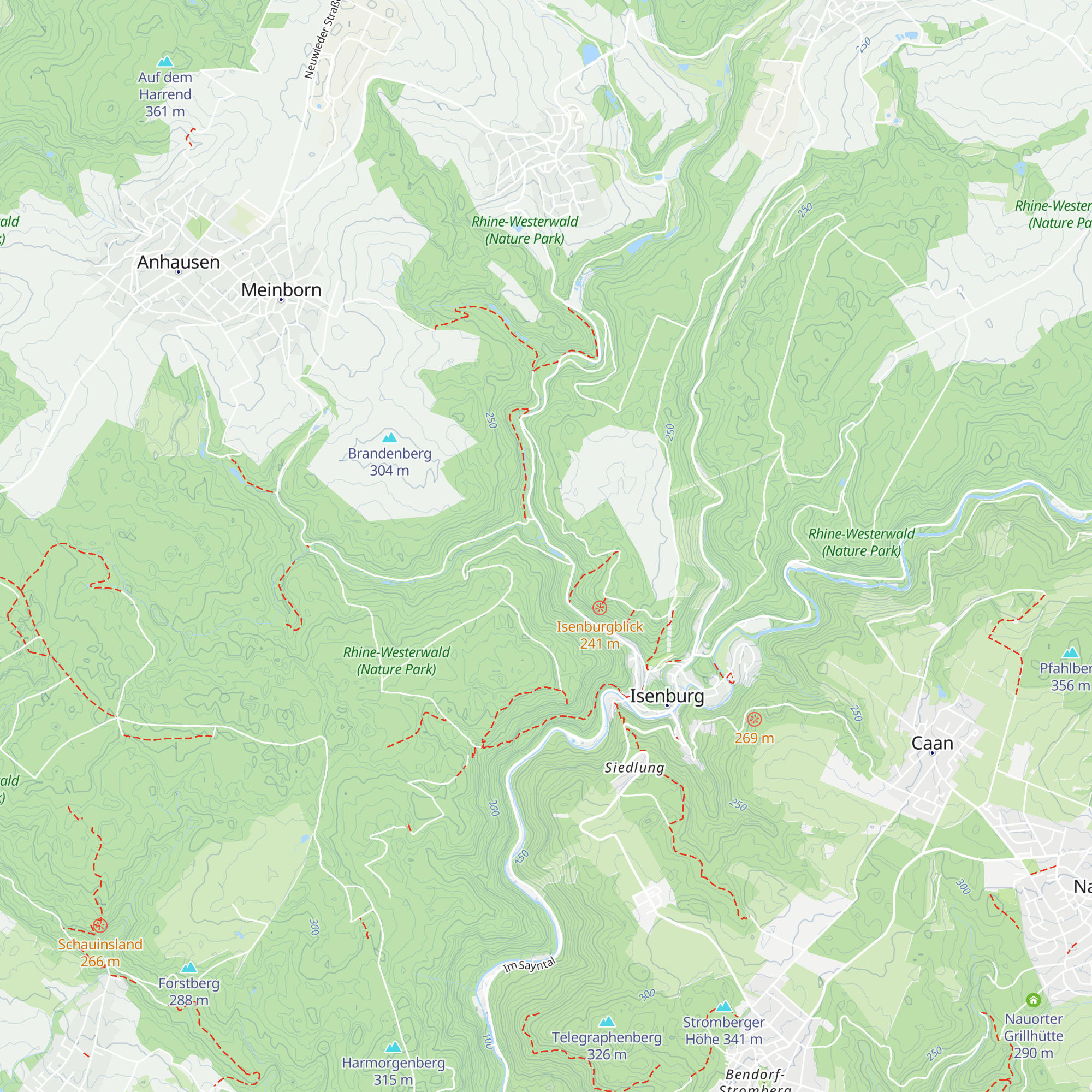 Fischerhütte Isertal map
