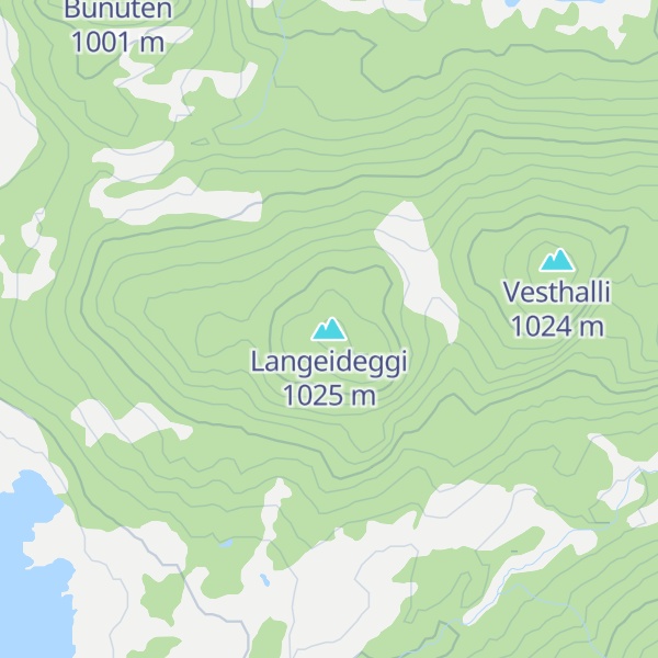 Map of Langeideggi