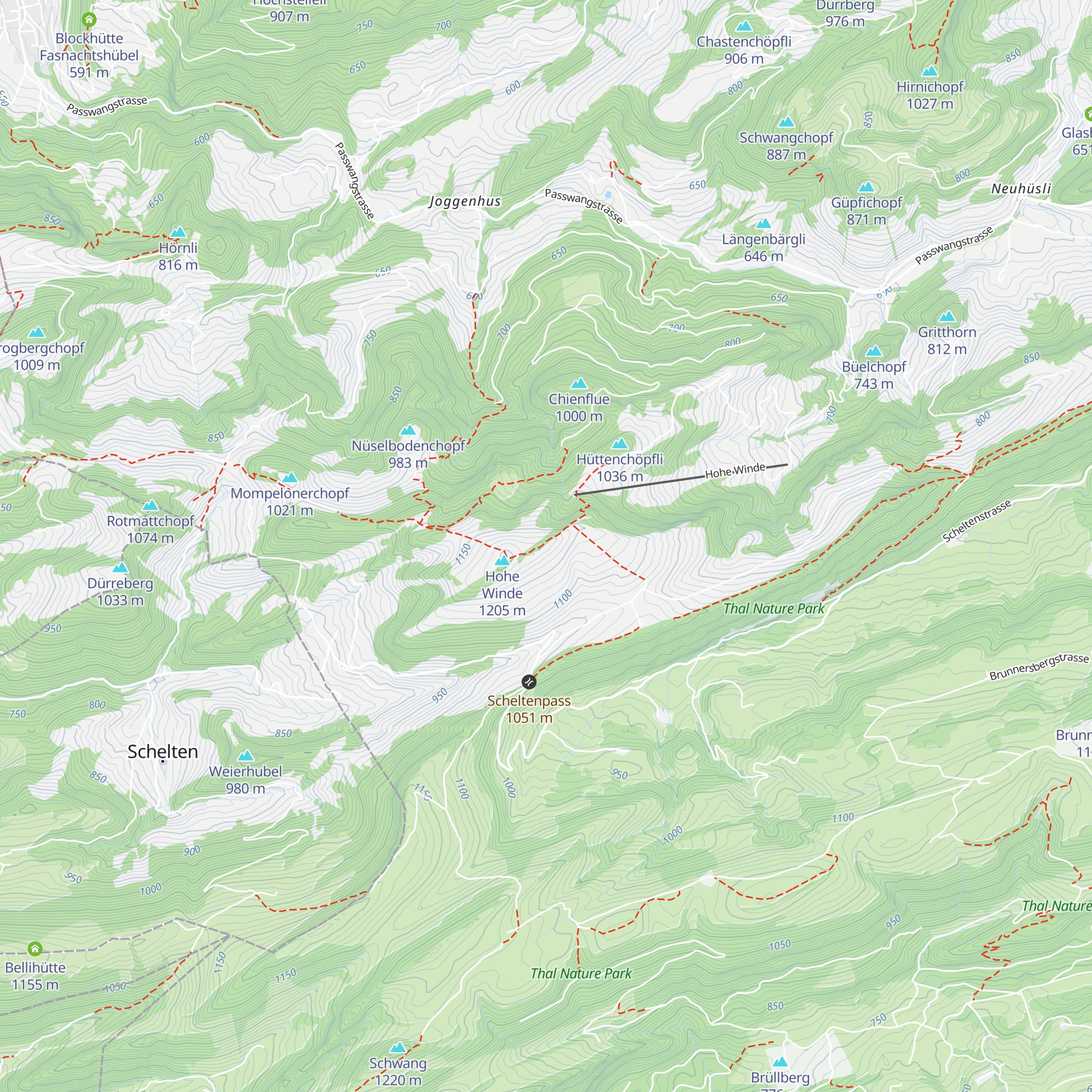 Skihütte Hohe Winde map