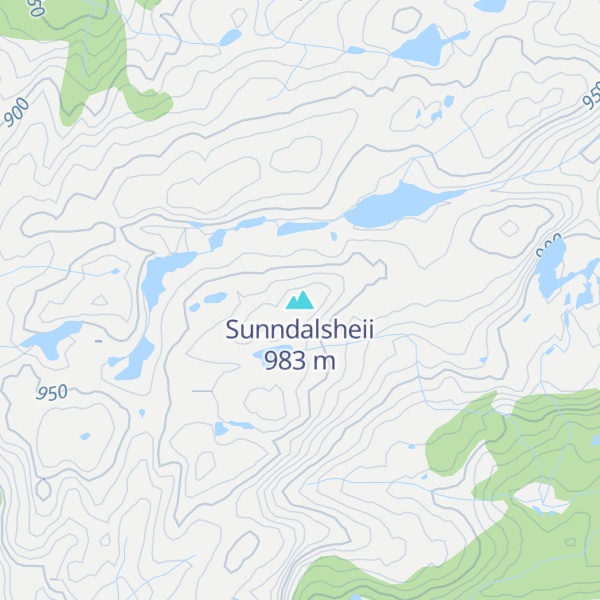 Map of Sunndalsheii