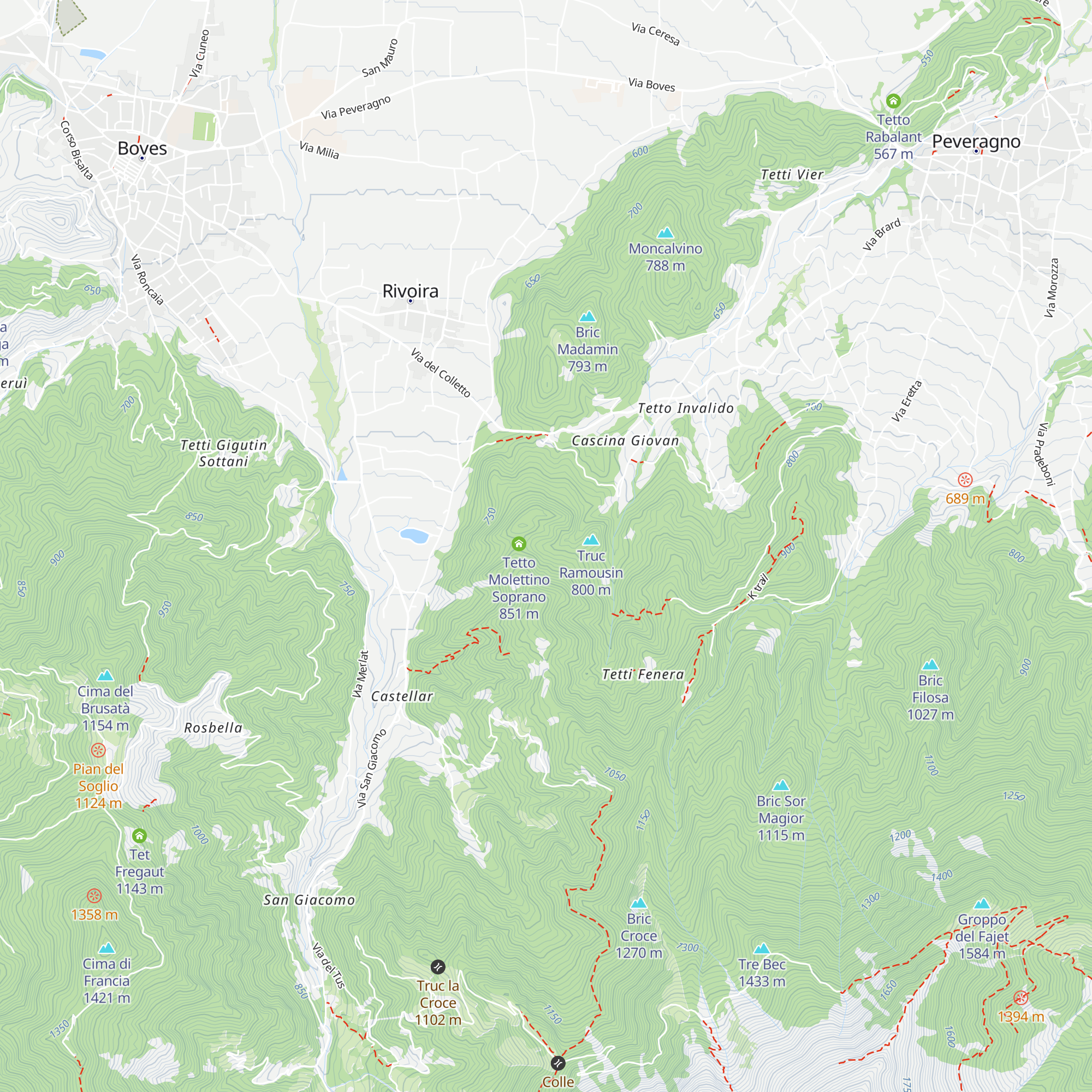 Tetto Sciolla map