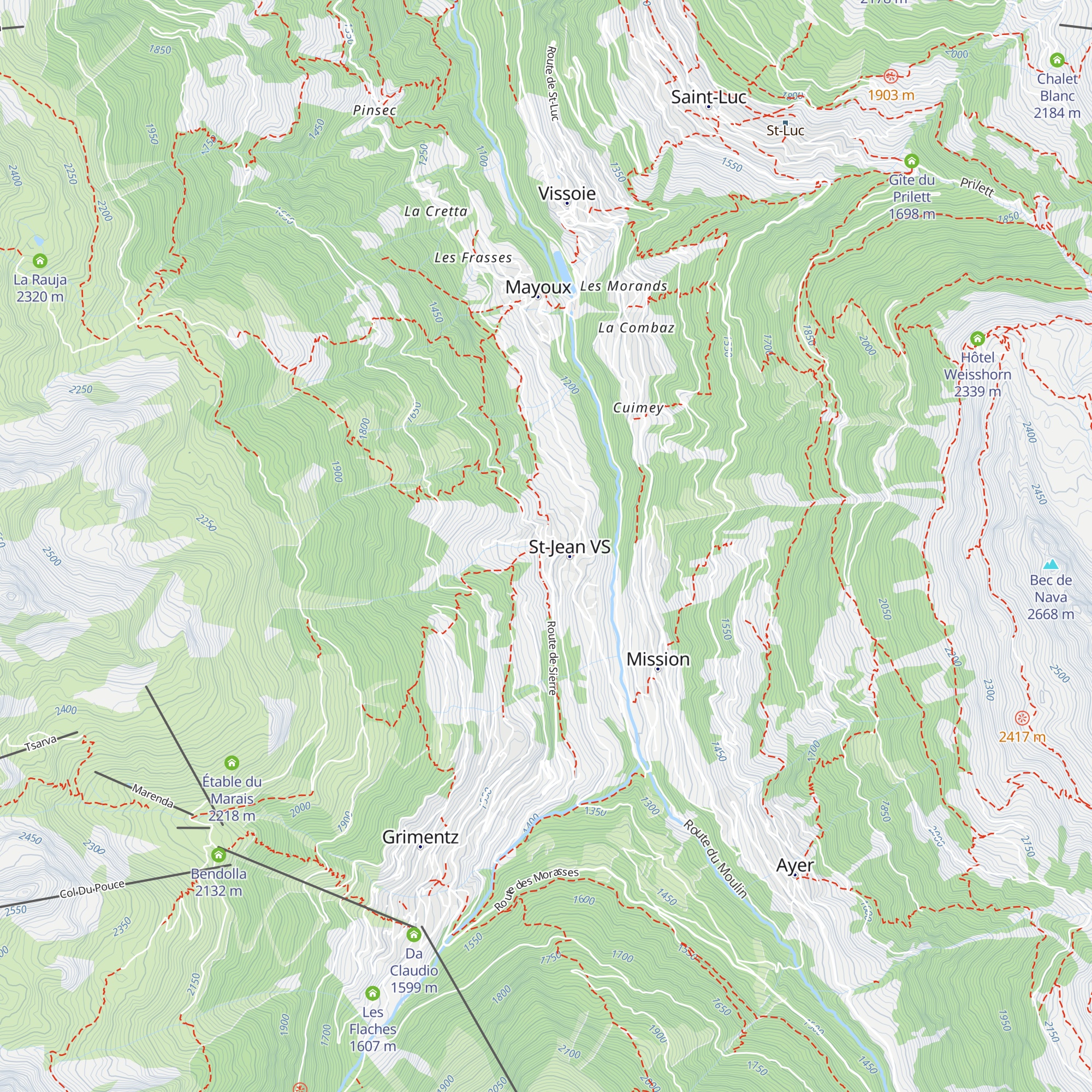 Gîte de St-Jean map