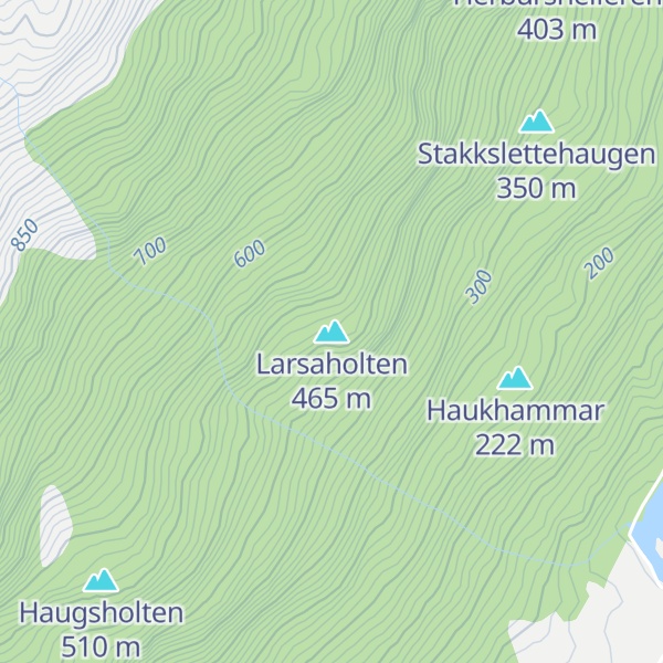 Map of Larsaholten