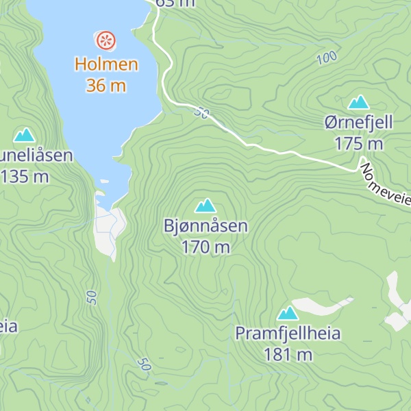 Map of Bjønnåsen