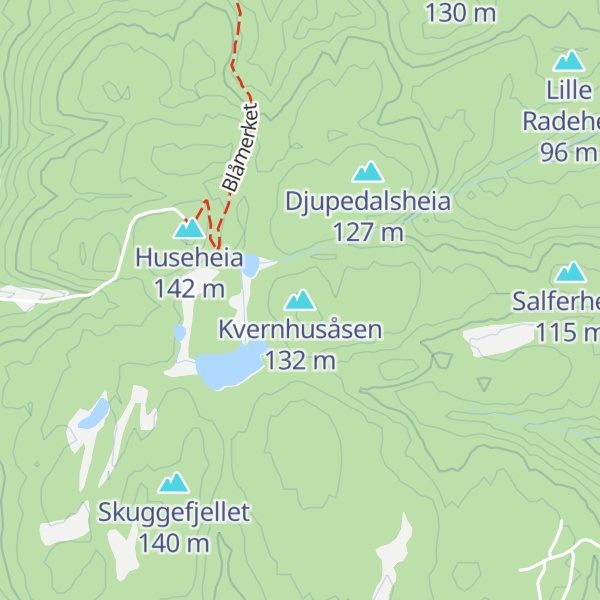 Map of Kvernhusåsen