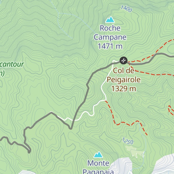 Map of Monte Simonasso / Mont Cimonasso
