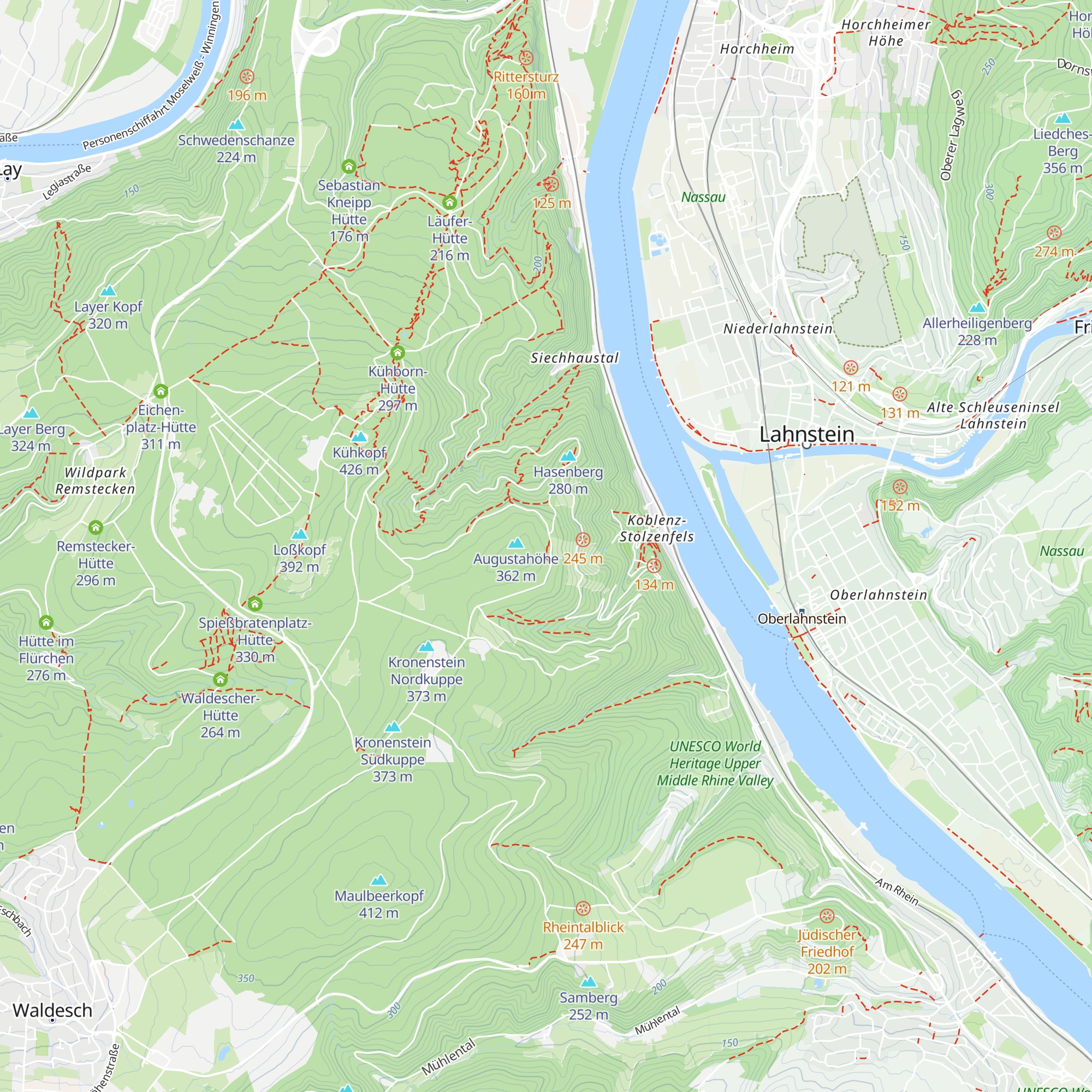 Kaiserin Augusta Hütte map