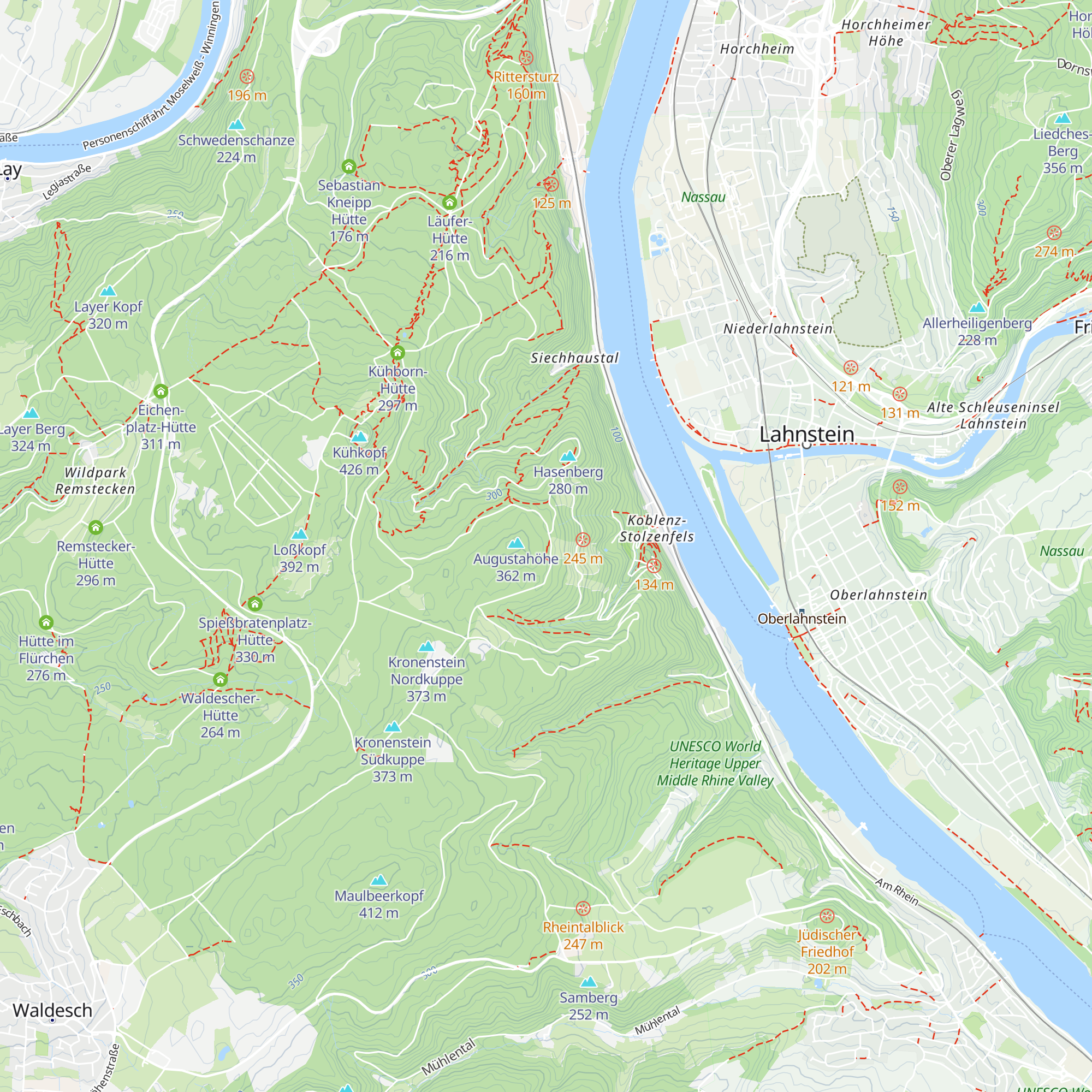 Kaiserin Augusta Hütte map