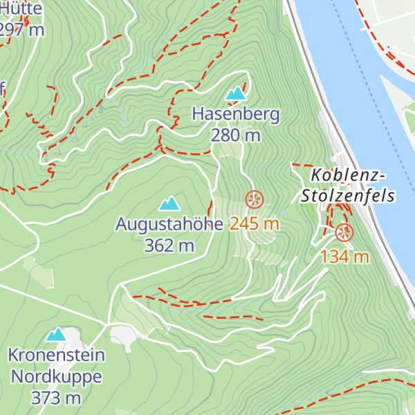 Map of Kaiserin Augusta Hütte