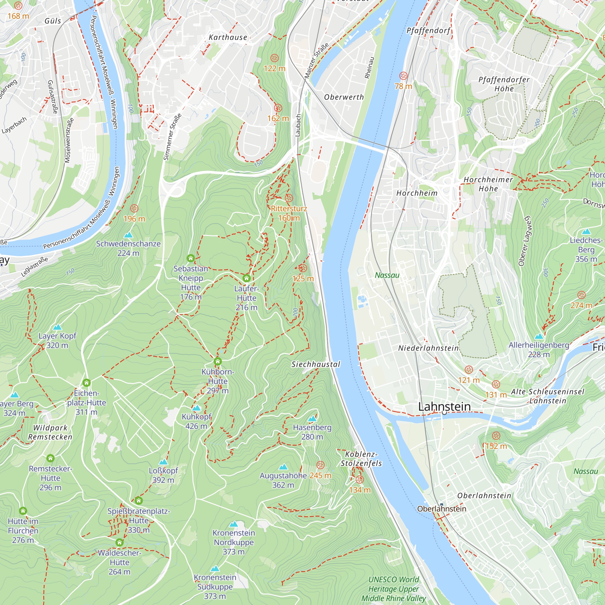 Dommelberg-Hütte map