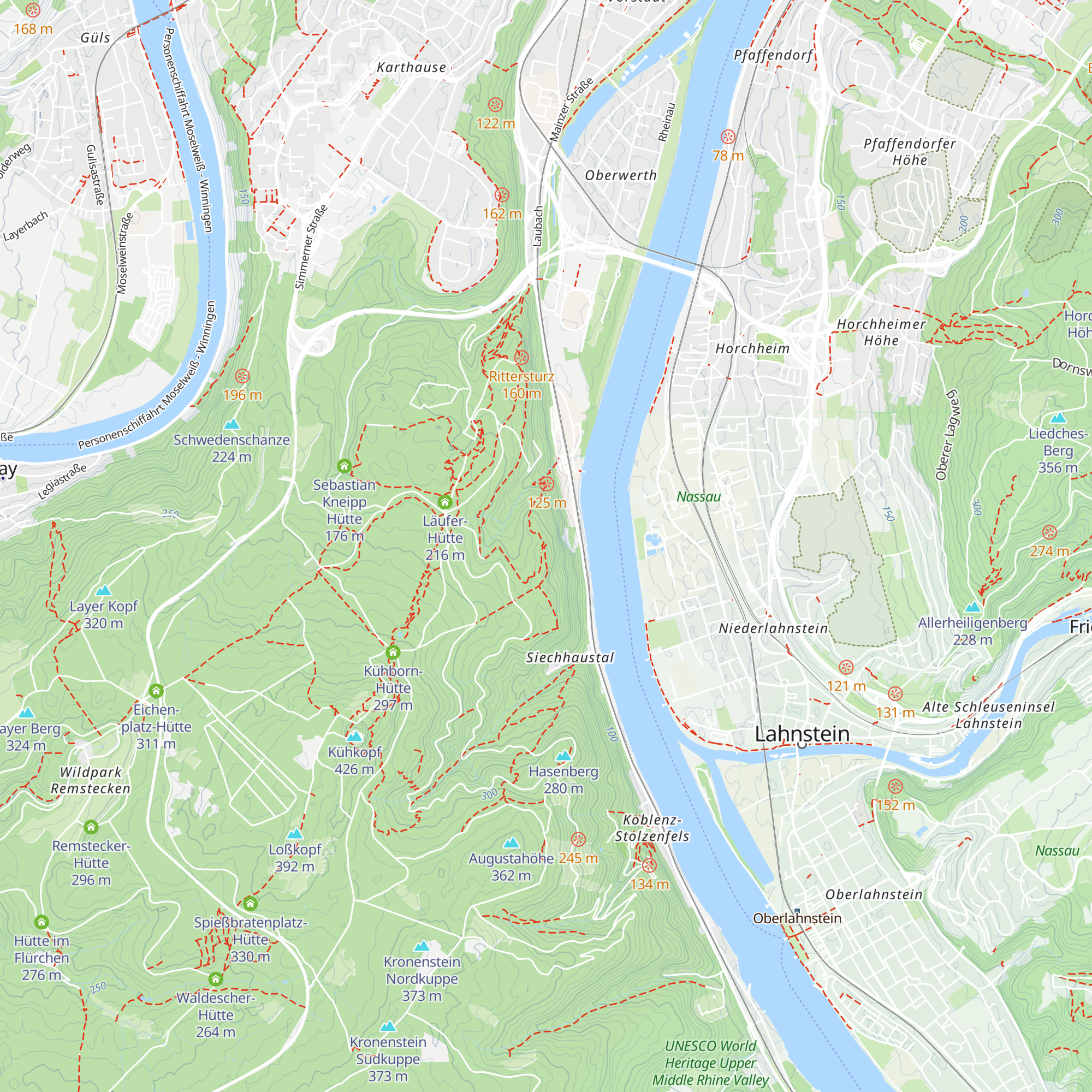 Dommelberg-Hütte map