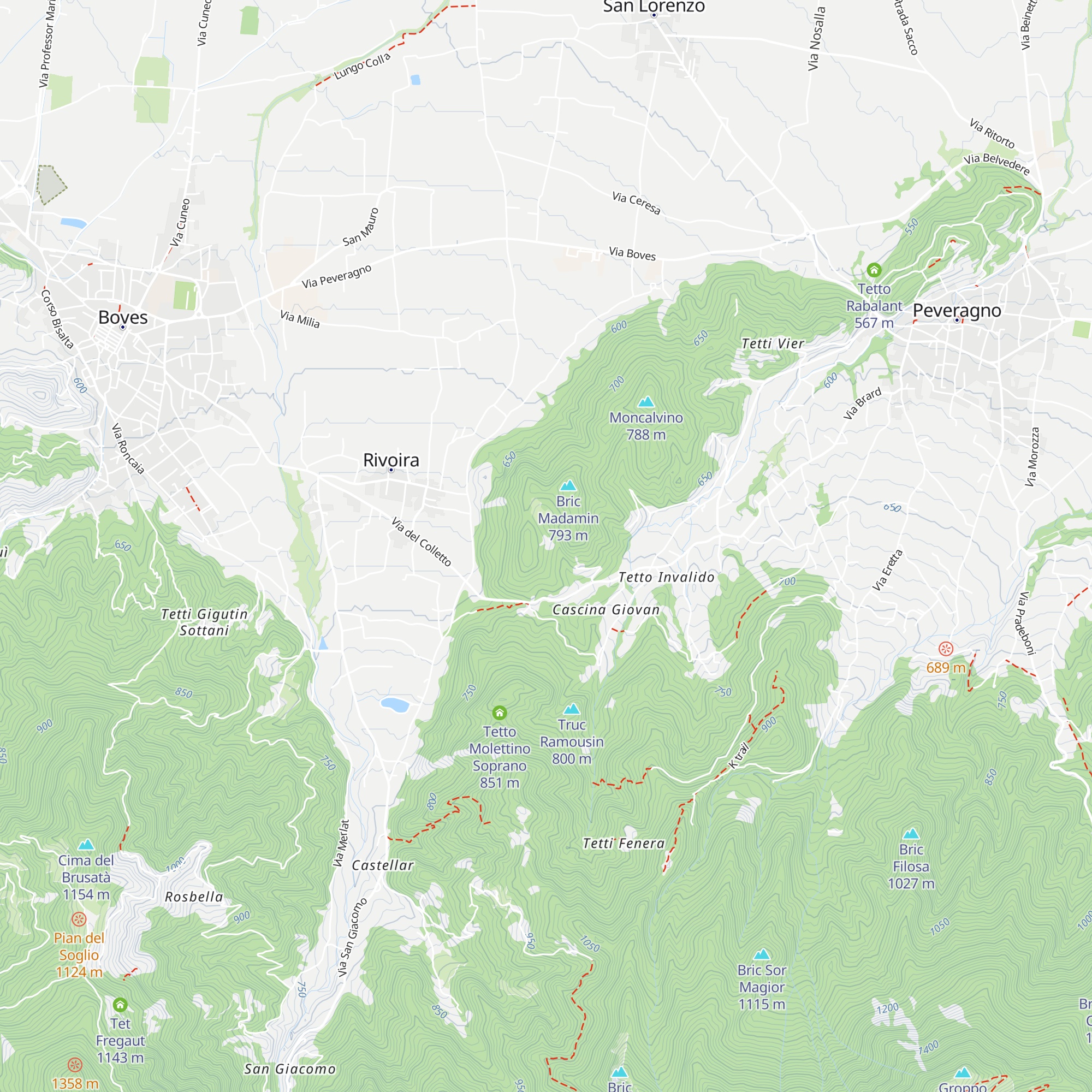 Tetti Vouria map