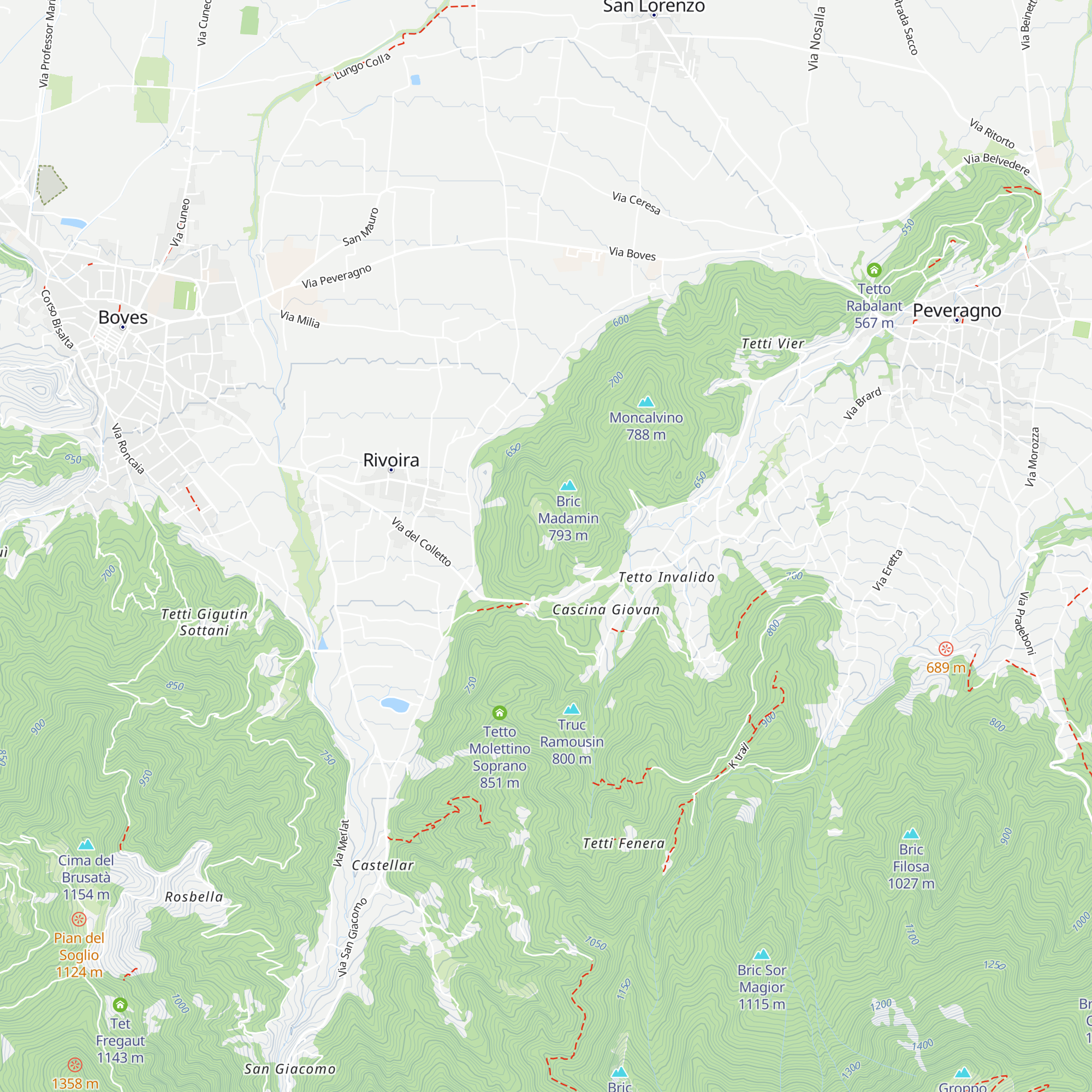 Tetti Vouria map
