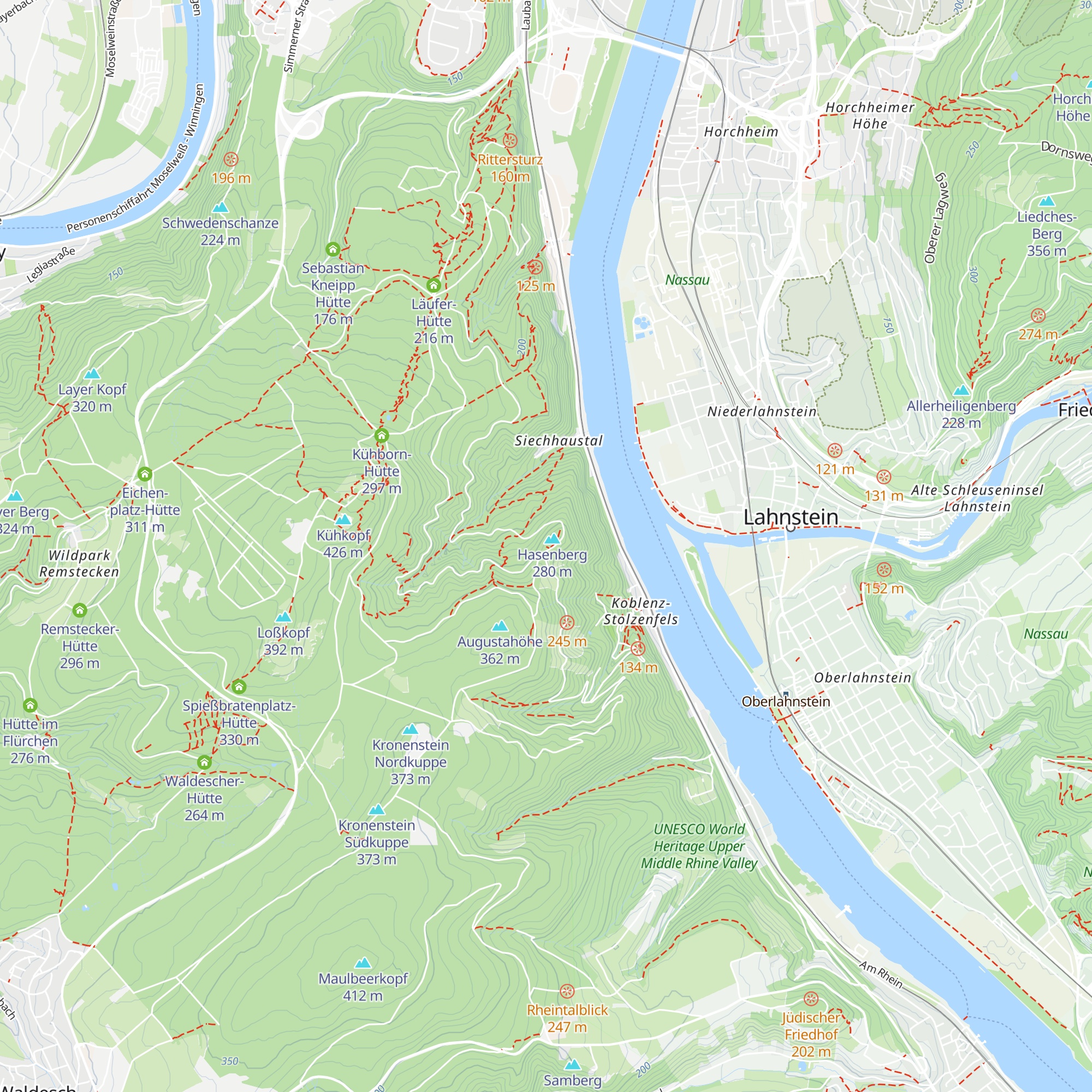 Rot-Weiß-Hütte map