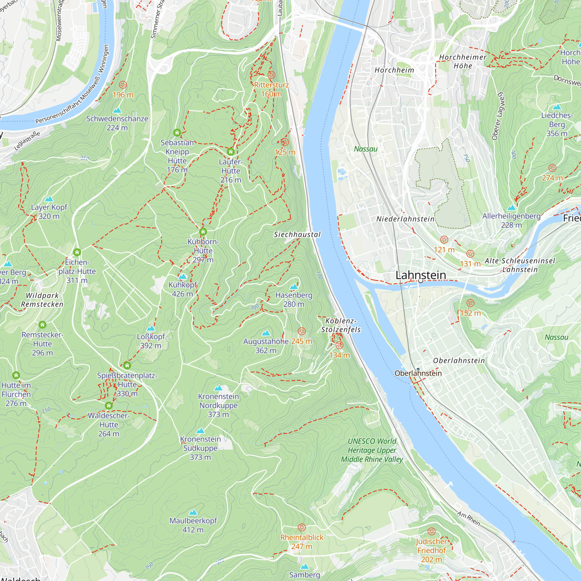 Rot-Weiß-Hütte map