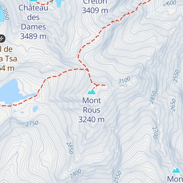 Map of Mont Rous