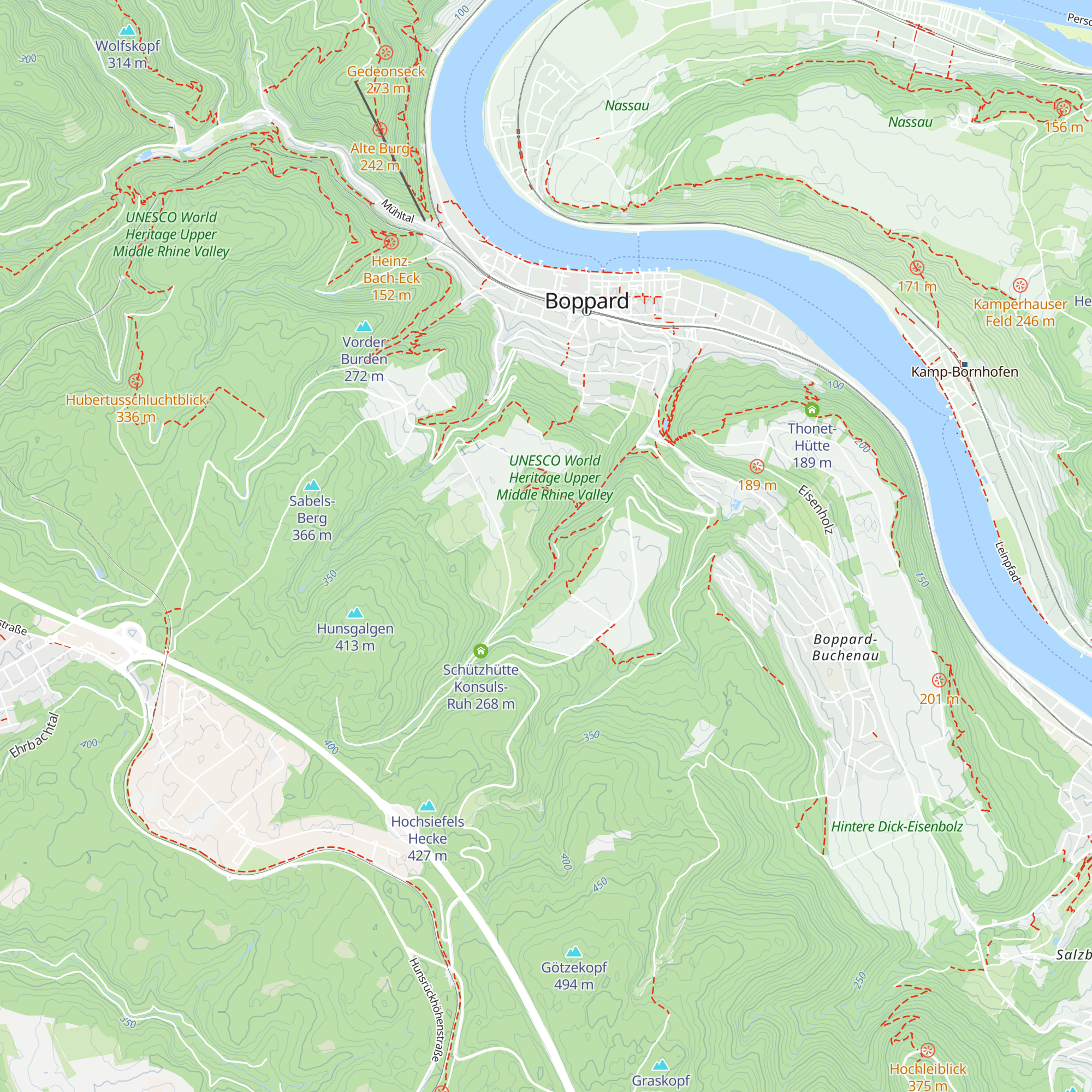 Schutzhütte Klause map