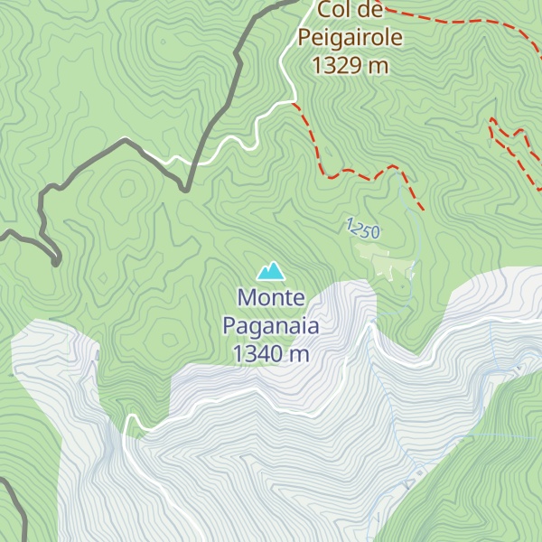 Map of Monte Paganaia
