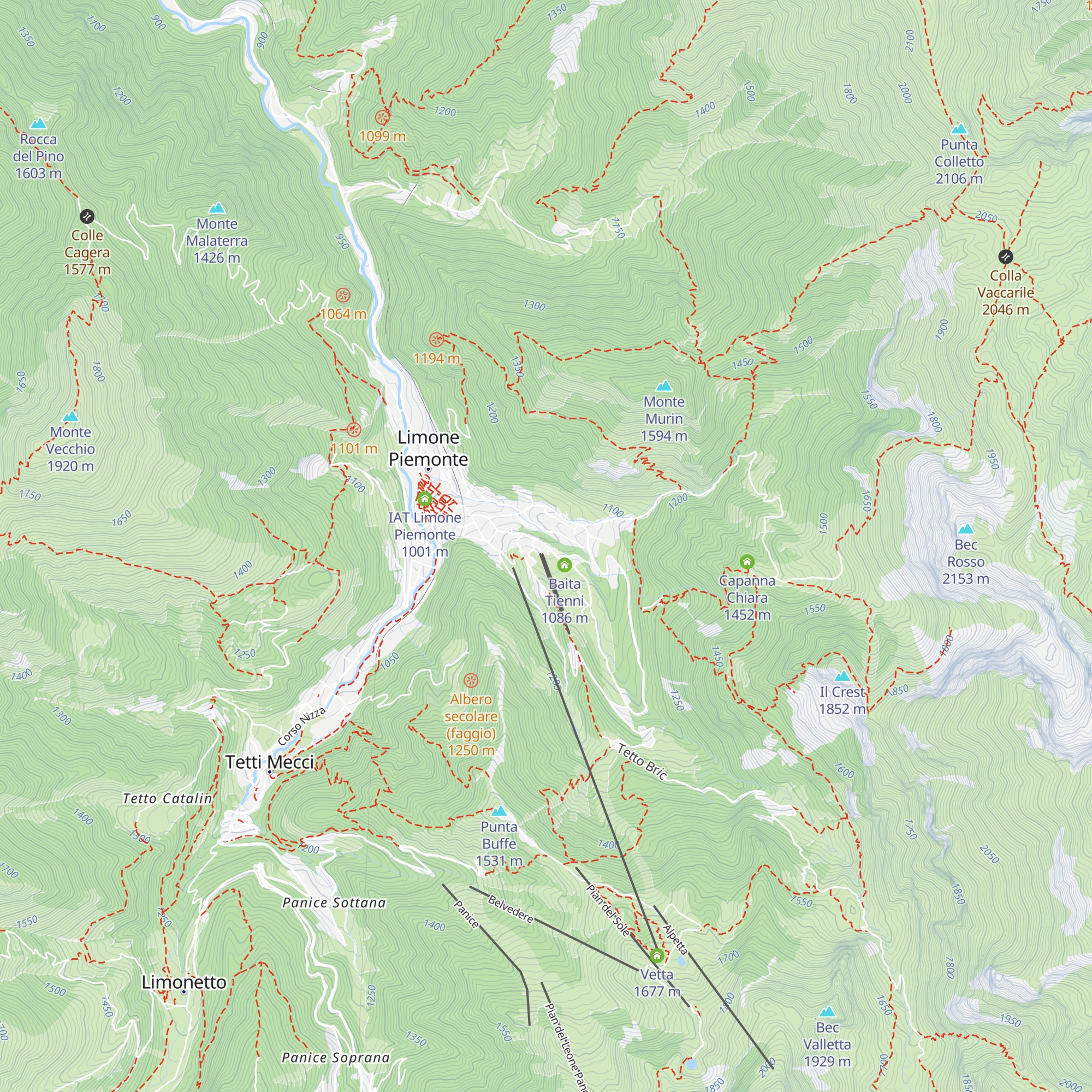 Bistrot des neiges map