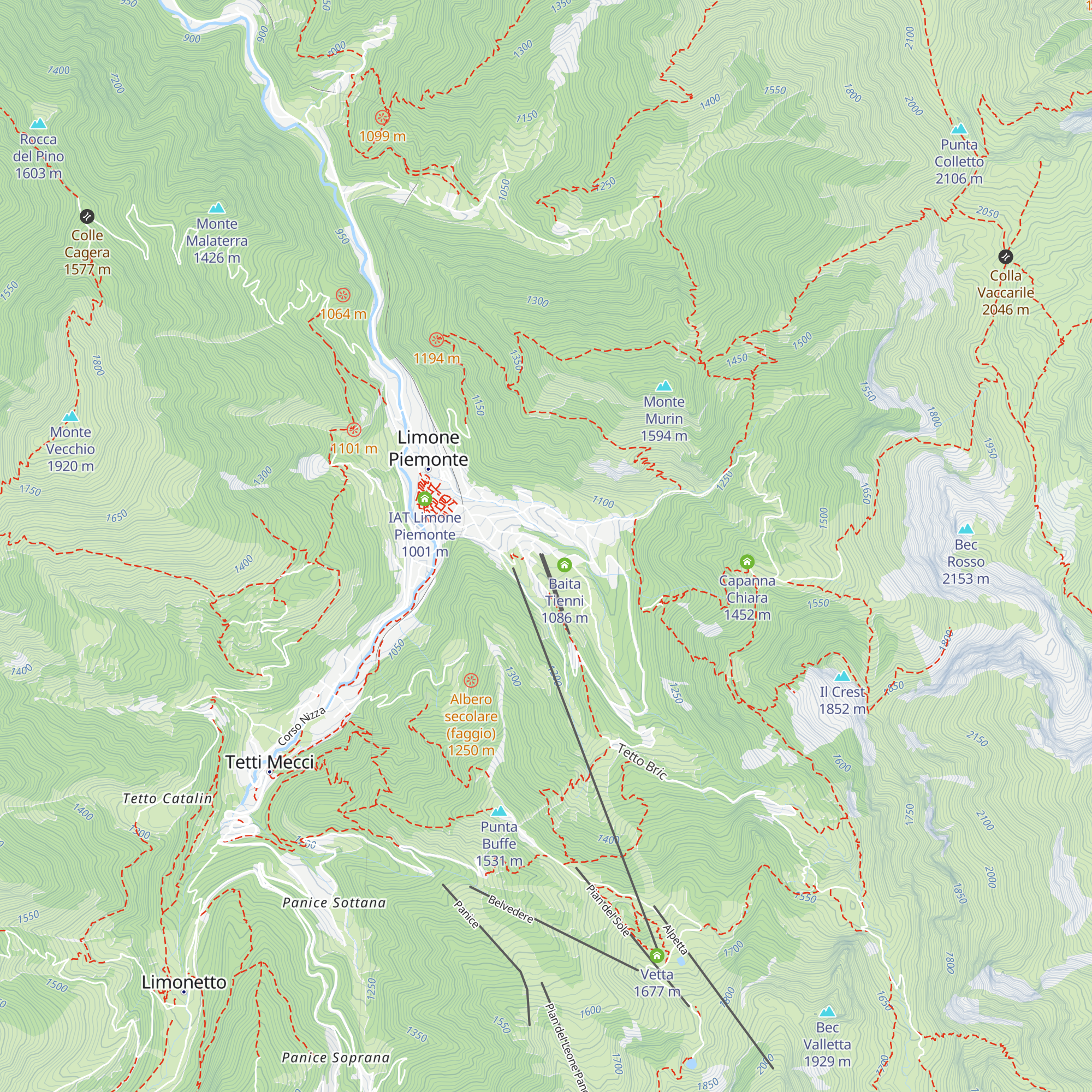 Bistrot des neiges map