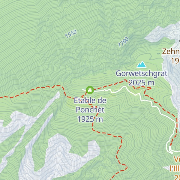 Map of Etable de Ponchèt
