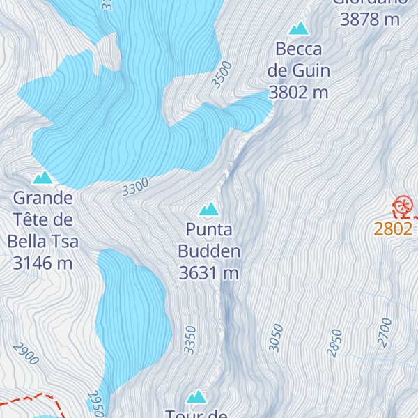 Map of Punta Budden