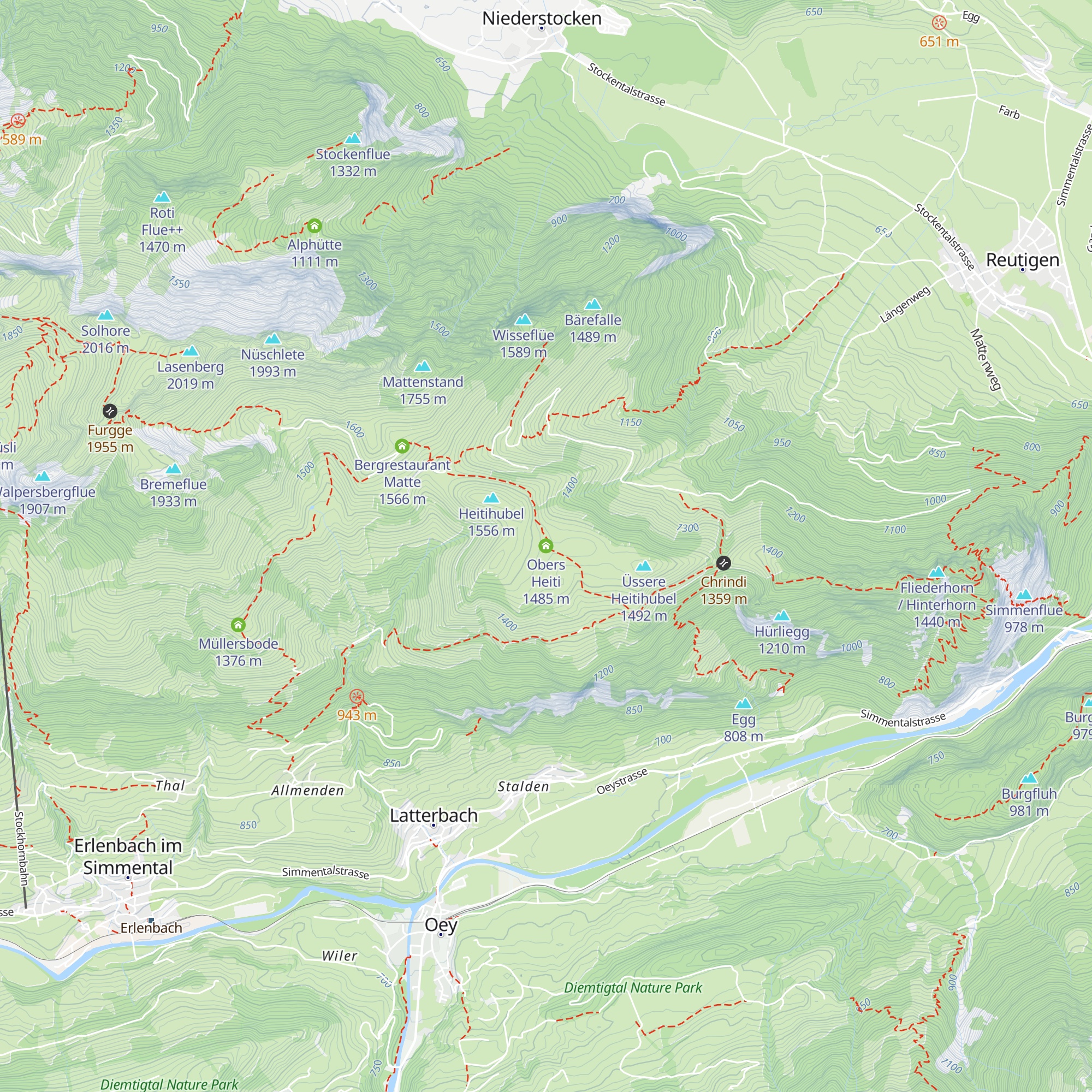 Obers Heiti map