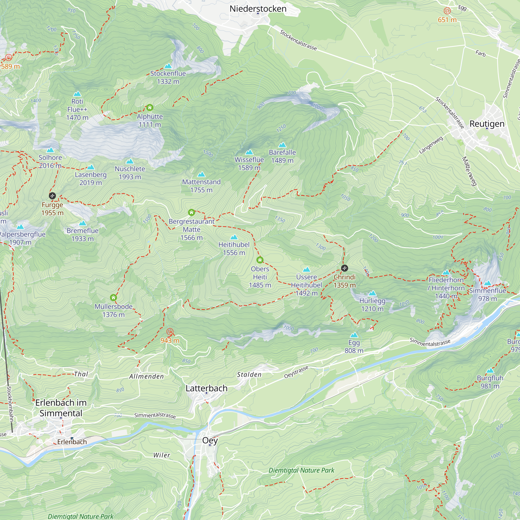 Obers Heiti map