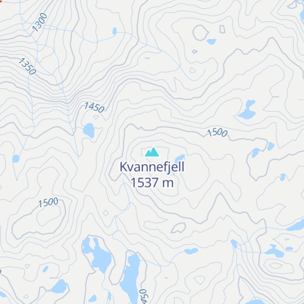 Map of Kvannefjell