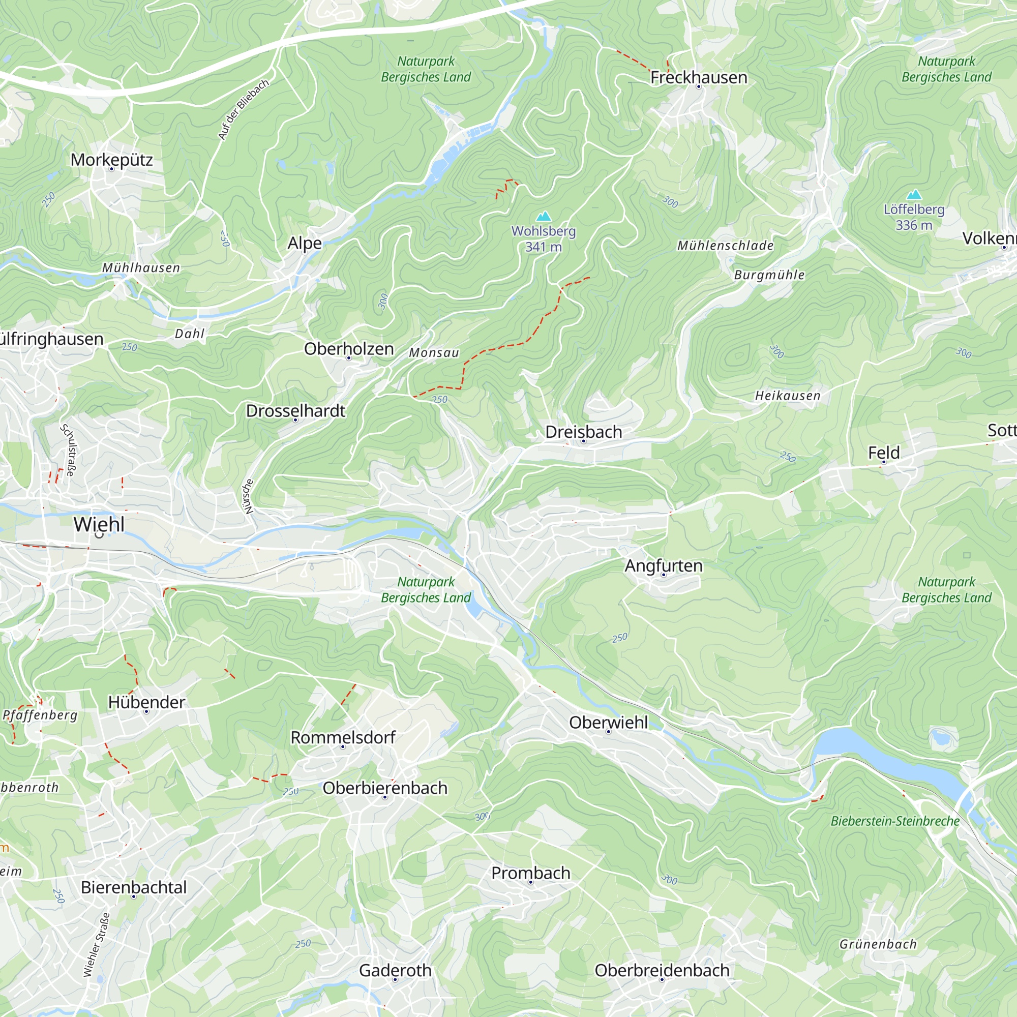 Schutzhütte des CVJM Oberwiehl map
