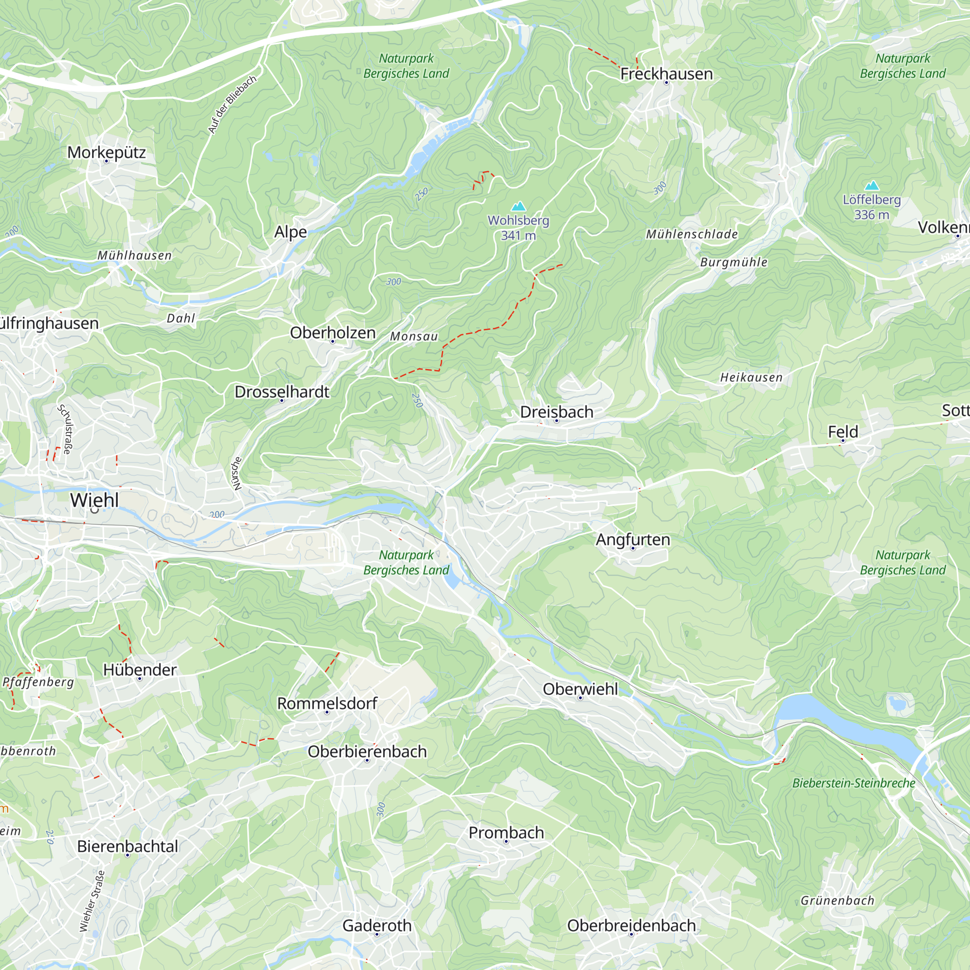 Schutzhütte des CVJM Oberwiehl map