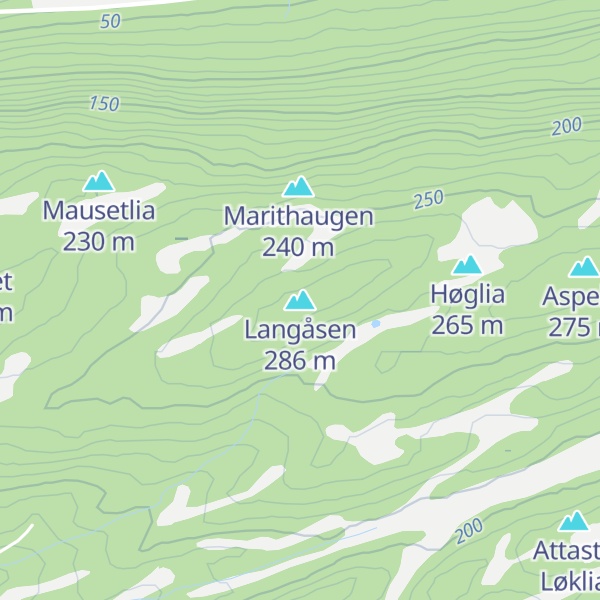 Map of Langåsen